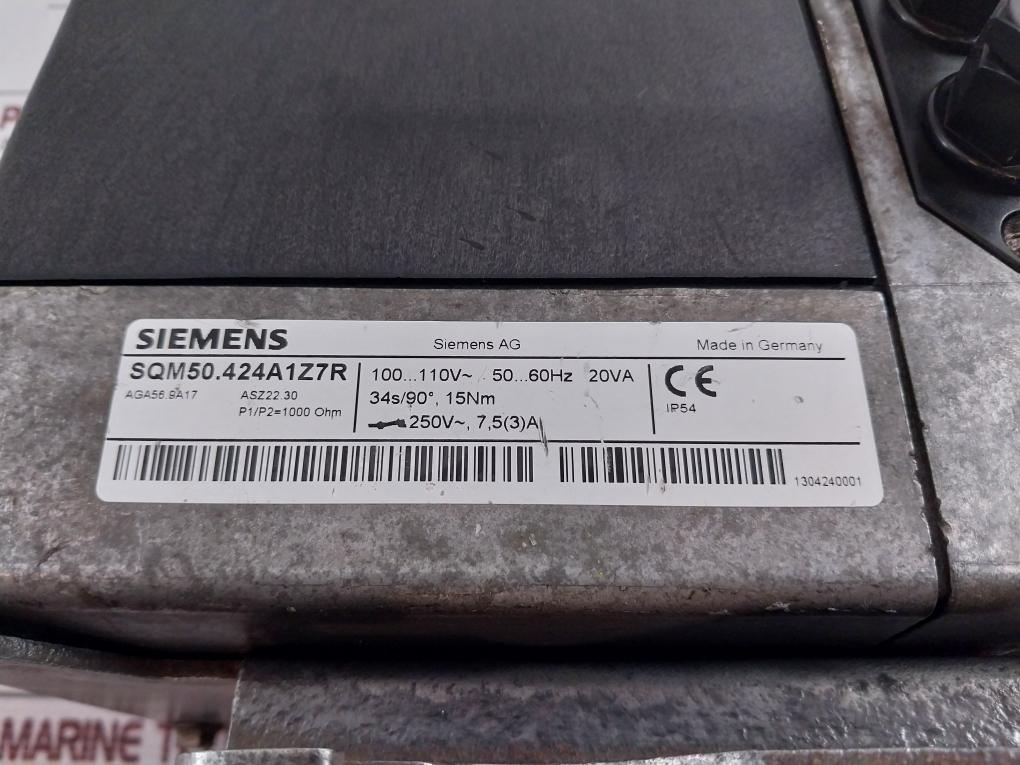 Siemens Sqm50.424A1Z7R Servomotor 100…110V~ 50…60Hz
