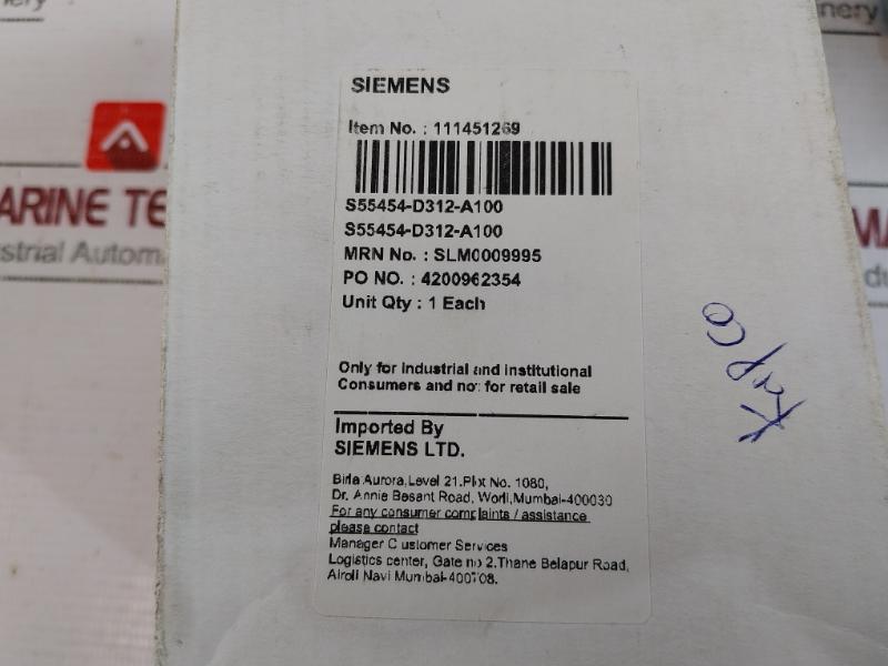 Siemens Sqn71.664B20 Damper Actuator Servo Motor 230V 50-60Hz 6Va