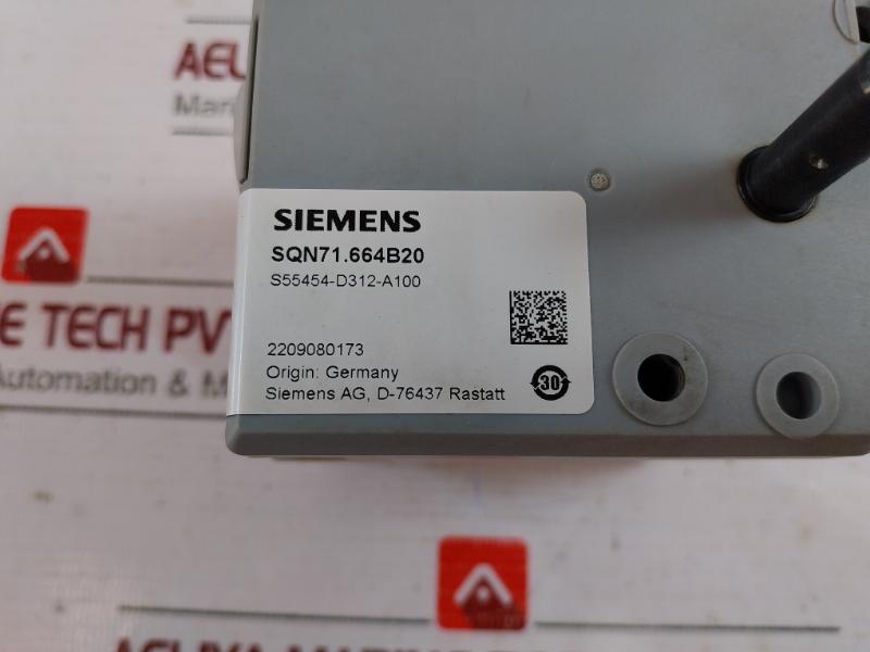 Siemens Sqn71.664B20 Damper Actuator Servo Motor 230V 50-60Hz 6Va