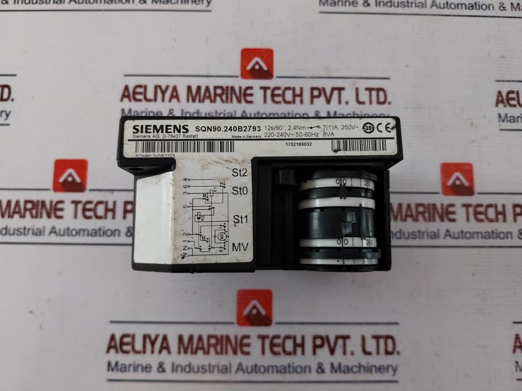 Siemens Sqn90.240B2793 Actuators For Burner Controls 220-240V~ 50-60Hz 8Va