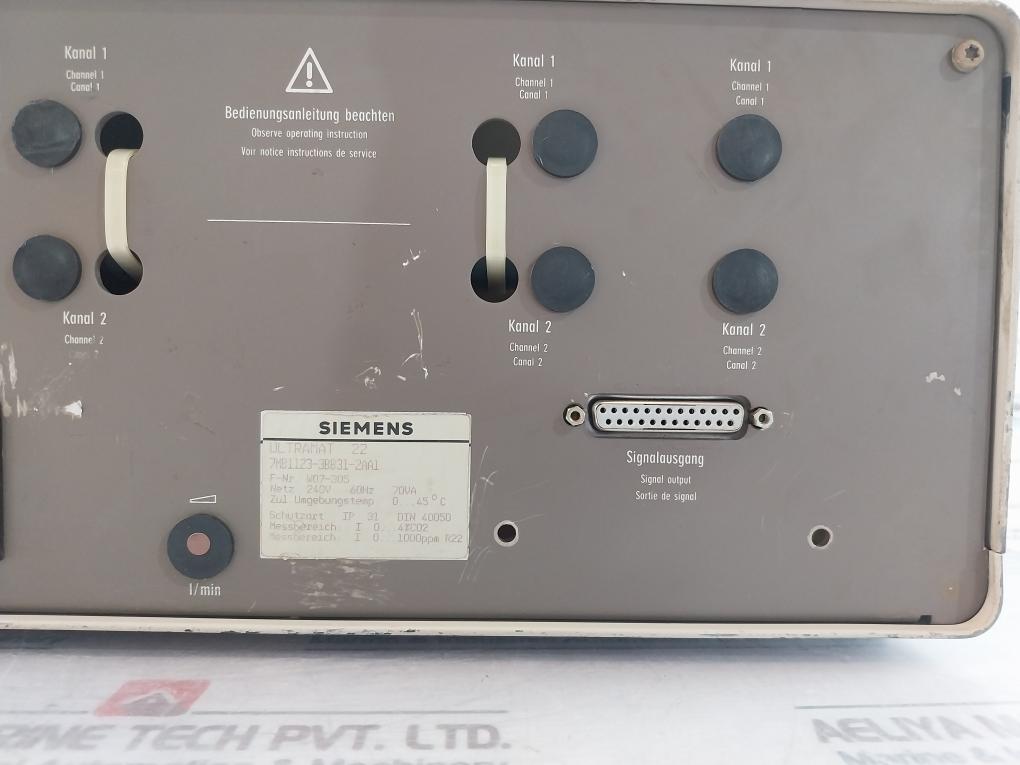 Siemens Ultramat 22 Gas Analyzer 240V 60Hz 70Va