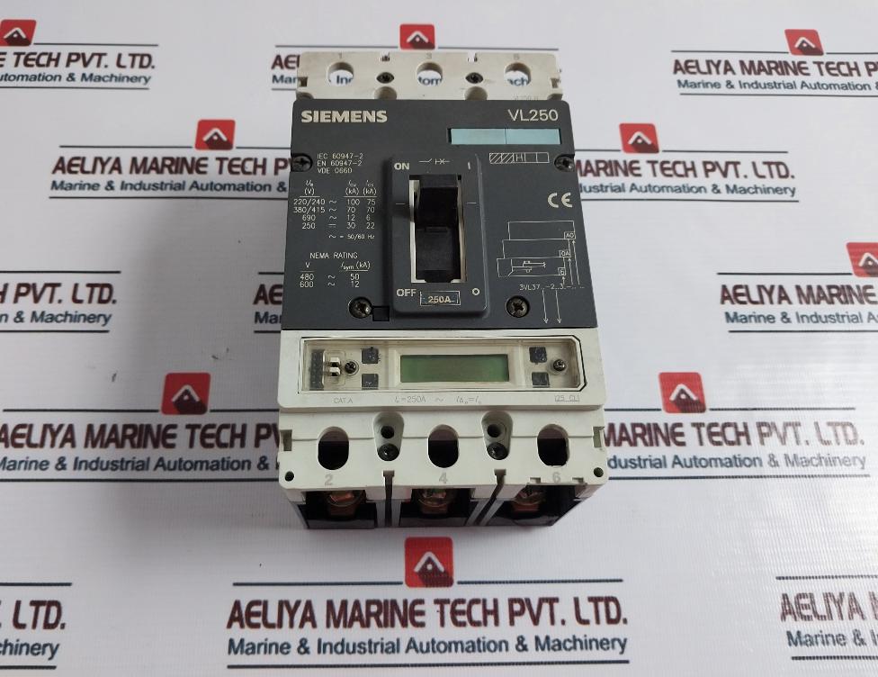 Siemens Vl250H Circuit Breaker 250A