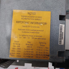 Siemens VORMT6320463 Solid State Motor Overload Protection