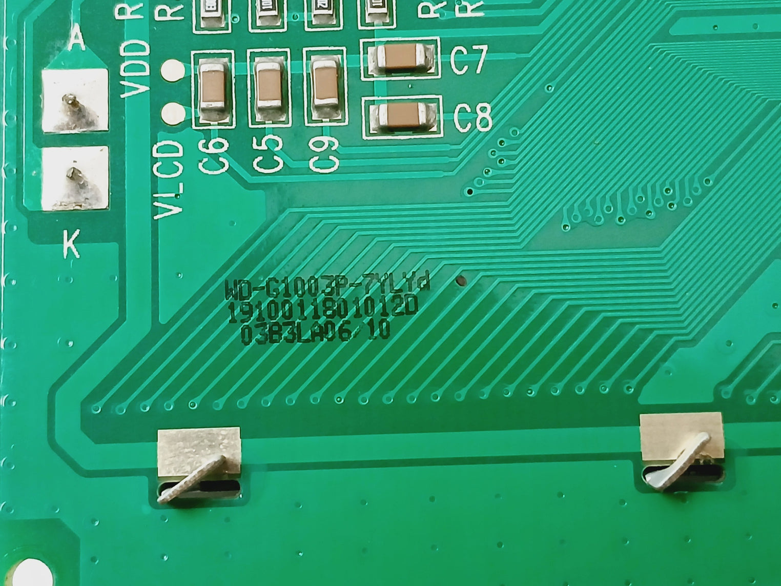 Siemens Wd-g1003P-7Ylyd Lcd Display Panel 1910011801012D, 03B3La06/10