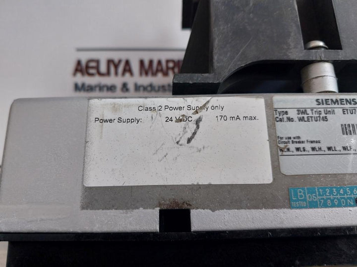 Siemens Wletu745 Circuit Breaker Trip Unit