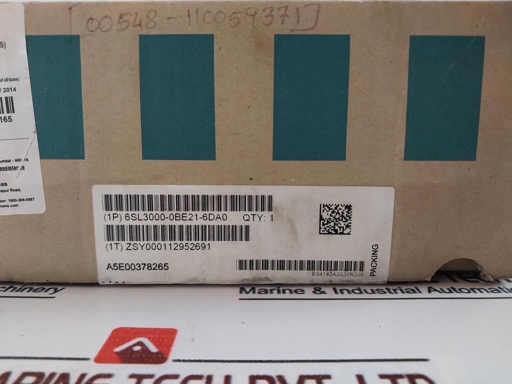 Siemens (1P) 6Sl3000-0Be21-6Da0 Basic Line Filter 50/60Hz