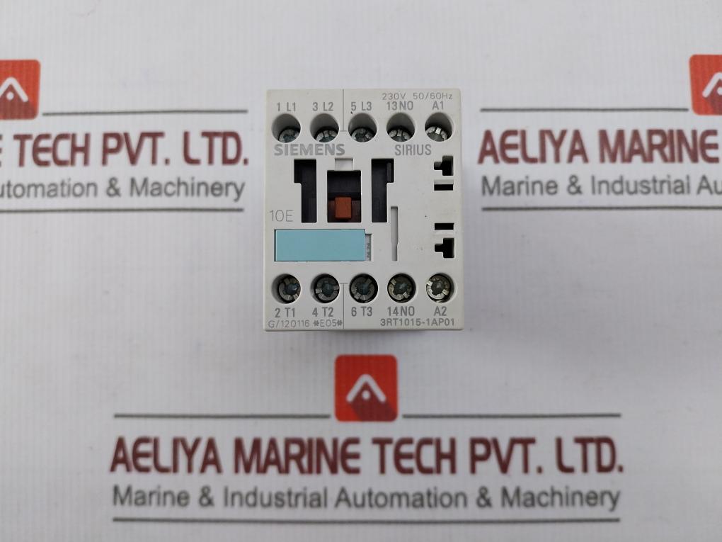 Siemens 3Rt1015-1Ap01 Contactor 230V 50/60Hz