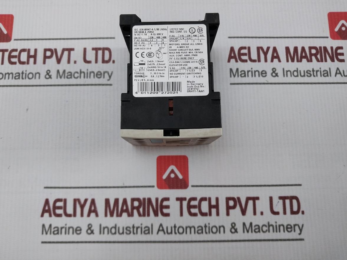 Siemens 3Rt1015-1Ap01 Power Contactor 230Vac