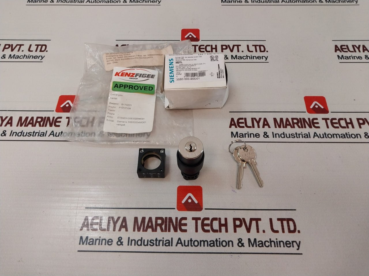 Siemens 3Sb3 000-4Md01 Emergency Key Switch E7Swch-3Sb30004Md01
