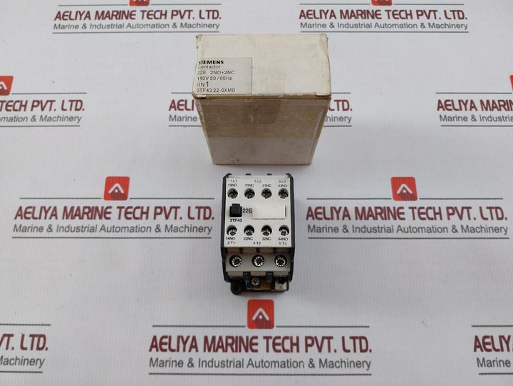 Siemens 3Tf43 22-0Xm0 Industrial Ac Contactor 110V 50Hz 30A