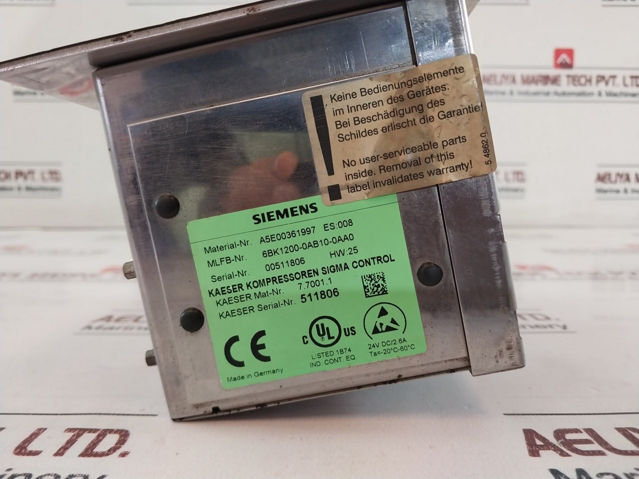 Siemens 6Bk1200-0Ab10-0Aa0 Electronic Sigma Control 24V