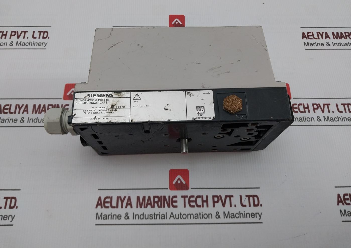 Siemens 6Dr6400-2Nn21-0Aa4 Sitrans Vp160 I/P Positioner Sw 1.00.00 4–20 Ma