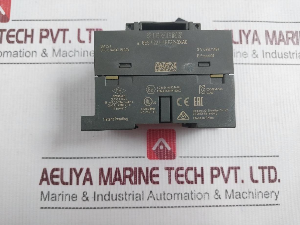 Siemens 6Es7 221-1Bf22-0Xa0 Digital Expansion Module 15-30V Dc