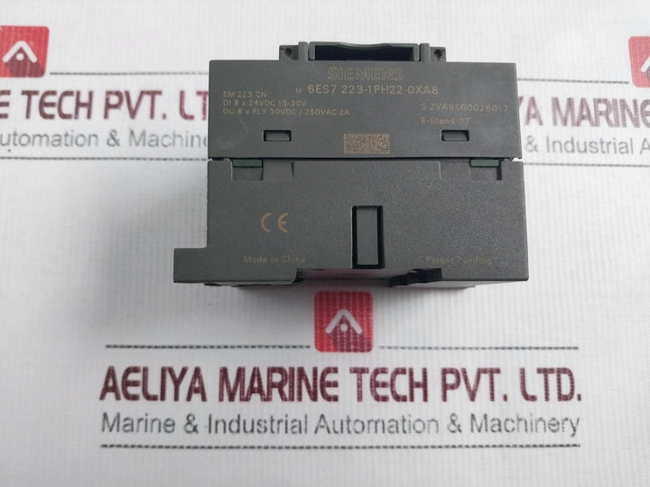 Siemens 6Es7 223-1Ph22-0Xa8 Digital I/O Module Dc 8 X Rly 30Vdc/250Vac 2A