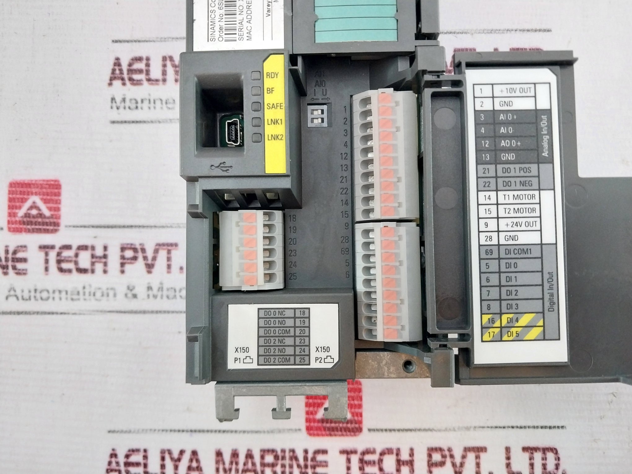 Siemens 6Sl3244-0Bb12-1Fa0 Control Unit