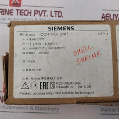 Siemens 6Sl3244-0Bb12-1Fa0 Control Unit
