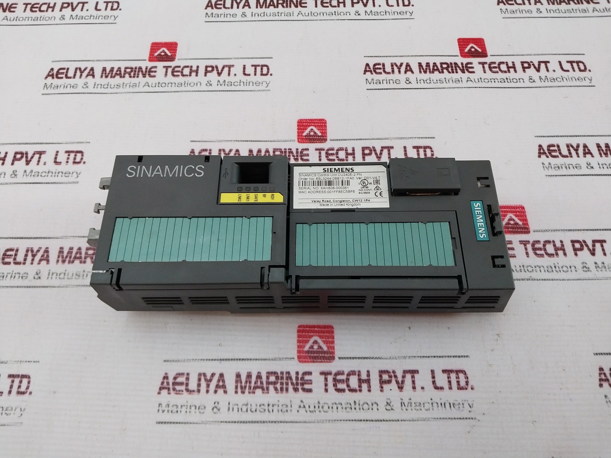 Siemens 6Sl3244-0Bb12-1Fa0 Control Unit