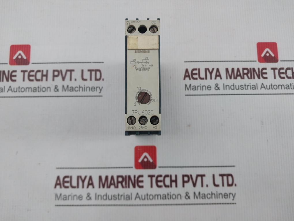 Siemens 7Pu6020-7Nn20 Star/Delta Time Delay Relay Ac 220/240V 50/60Hz 20S