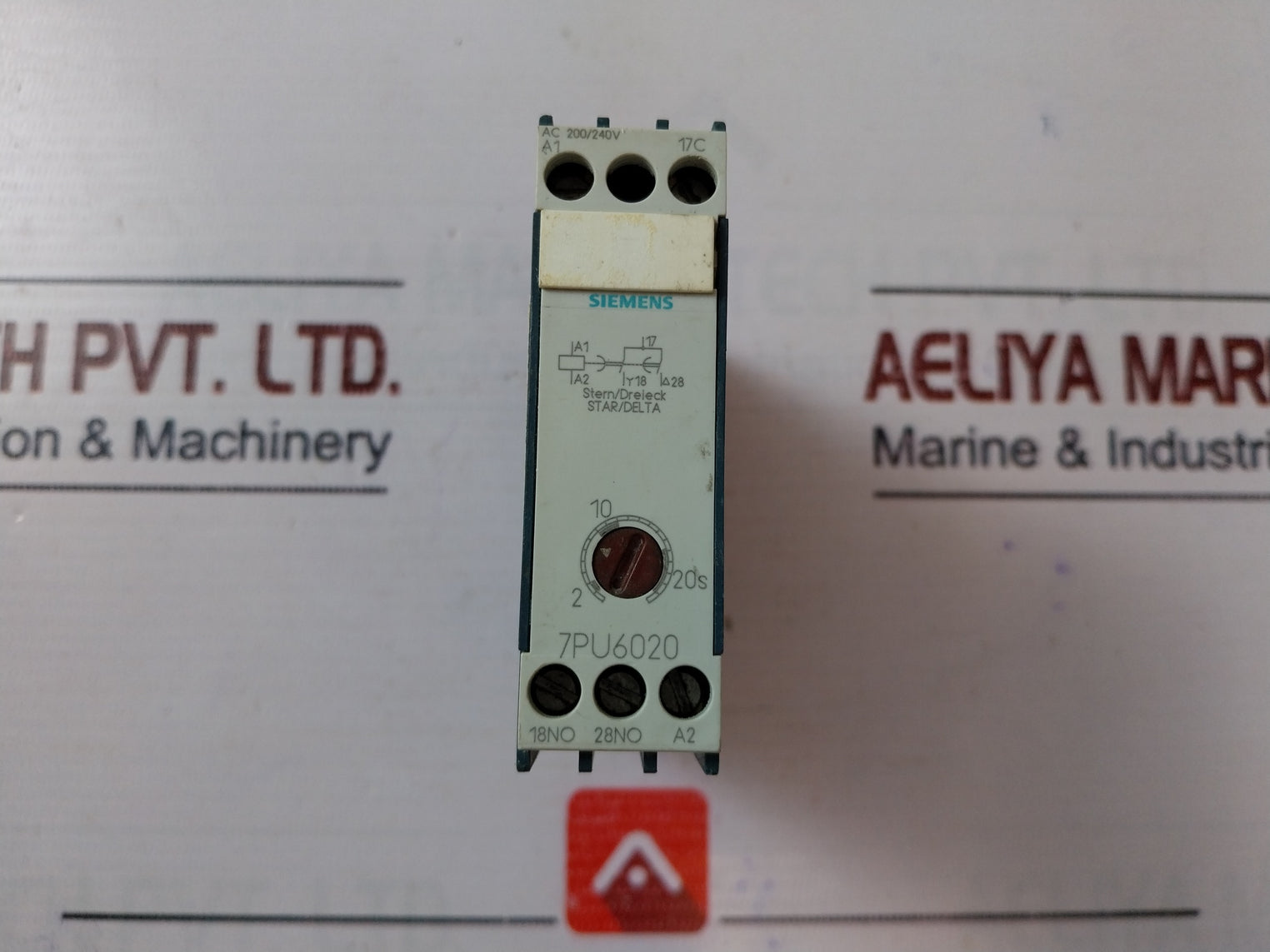 Siemens 7Pu6020-7Nn20 Star/Delta Timer Relay 200/240 Vac