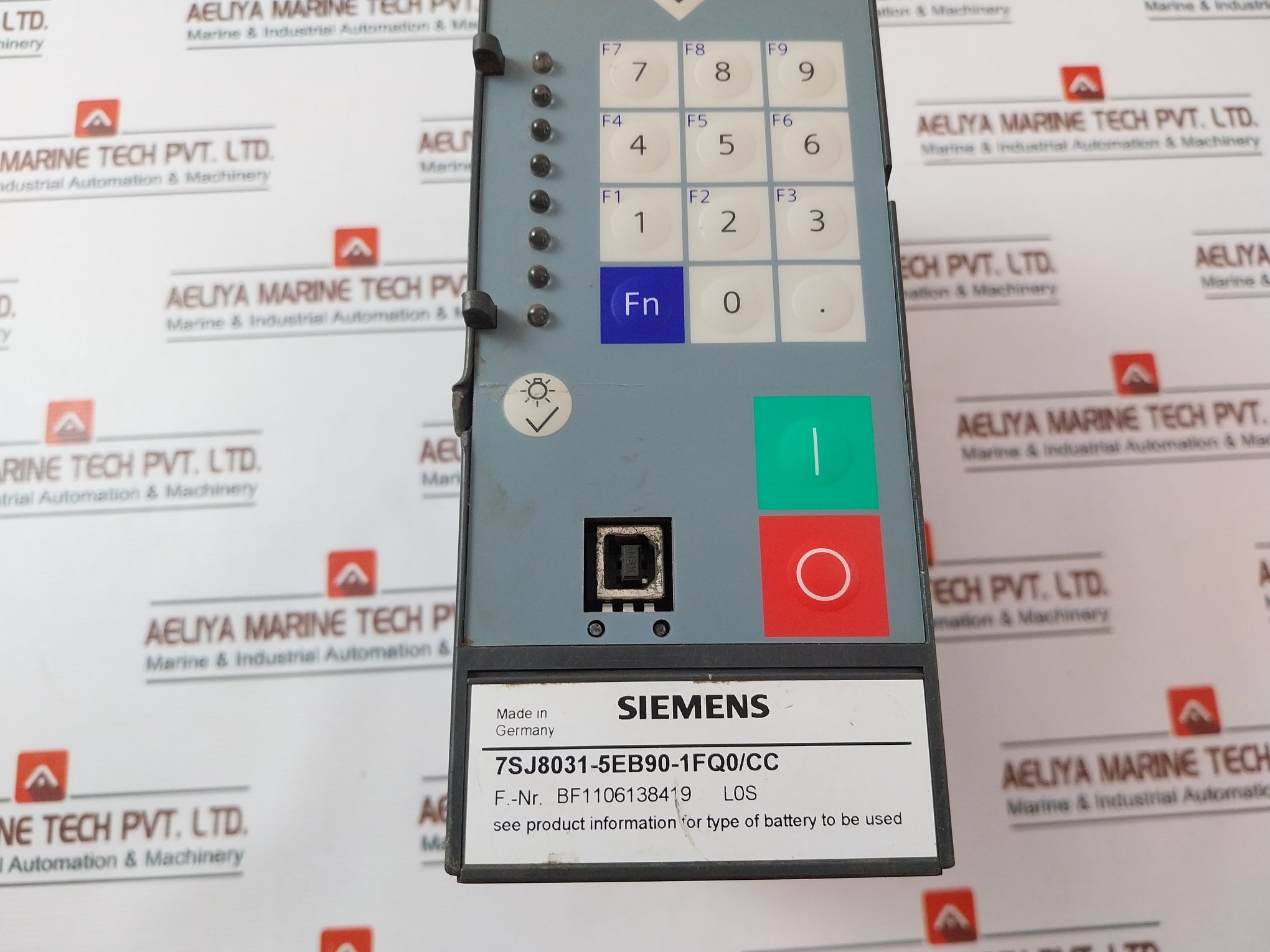 Siemens 7Sj8031-5Eb90-1Fq0/Cc Overcurrent Protection Relay