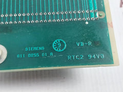 Siemens 811 0255 01 A Card Rack Printed Circuit Board
