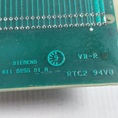 Siemens 811 0255 01 A Card Rack Printed Circuit Board