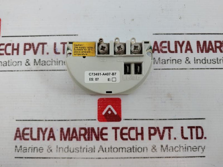 Siemens C73451-a407-b7 Connection Board C160-03-85 Es: 07