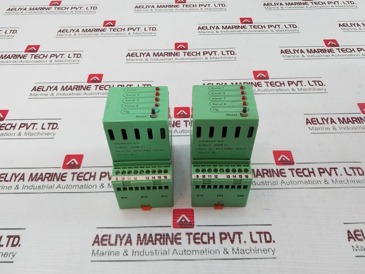 Siemens 6Fs3480-1Ag00 Simos Wbm21 Monitoring Module 24V