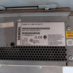 Siemens Simatic Hmi Ipc677C Panel Pc 100-240V/50-60Hz
