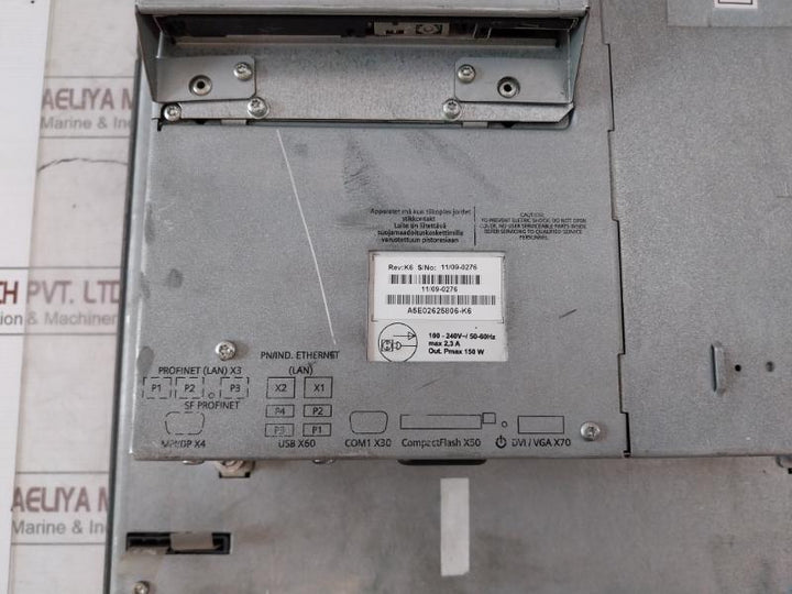 Siemens Simatic Hmi Ipc677C Panel Pc 100-240V/50-60Hz