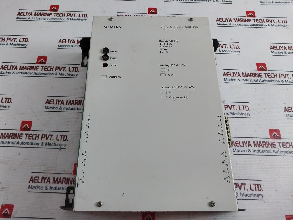 Siemens /landis & Staefa Nruf/a Compact Controller 24v Ac 50/60hz