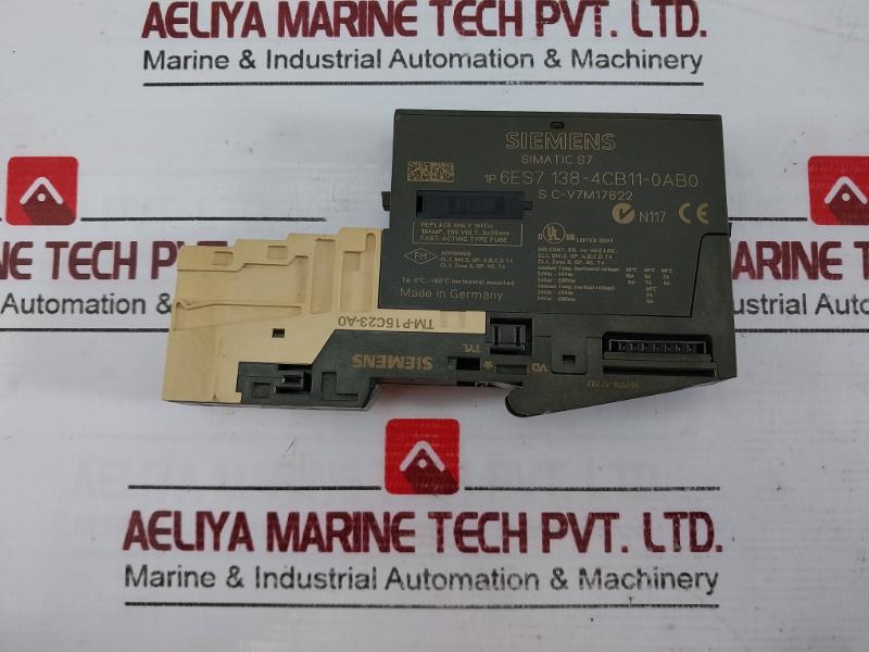 Siemens Simatic 6Es7 138-4Cb11-0Ab0 Dp S7 Electronic Module Tm-p15C23-a0