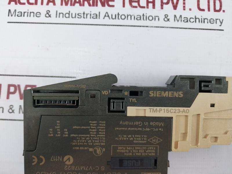 Siemens Simatic 6Es7 138-4Cb11-0Ab0 Dp S7 Electronic Module Tm-p15C23-a0