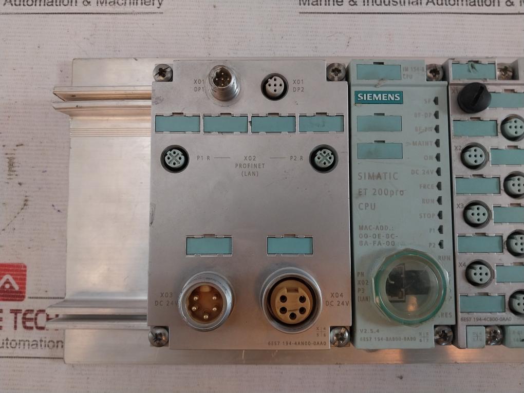 Siemens Simatic 6Es7 194-4An00-0Aa0 Connection Module 500Mm 8 Di Dc 24V, V2.5.4