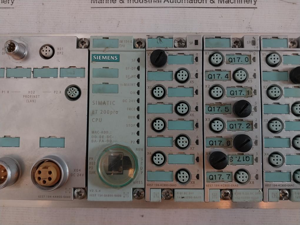 Siemens Simatic 6Es7 194-4An00-0Aa0 Connection Module 500Mm 8 Di Dc 24V, V2.5.4