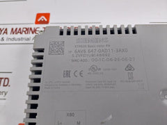 Siemens 6Av6 647-0Ad11-3Ax0 Simatic Ktp600 Basic Color Panel Key/Touch Operation