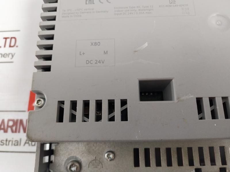Siemens Simatic 6av6 647-0ad11-3ax0 Ktp600 Basic Color Panel Key/touch Operation