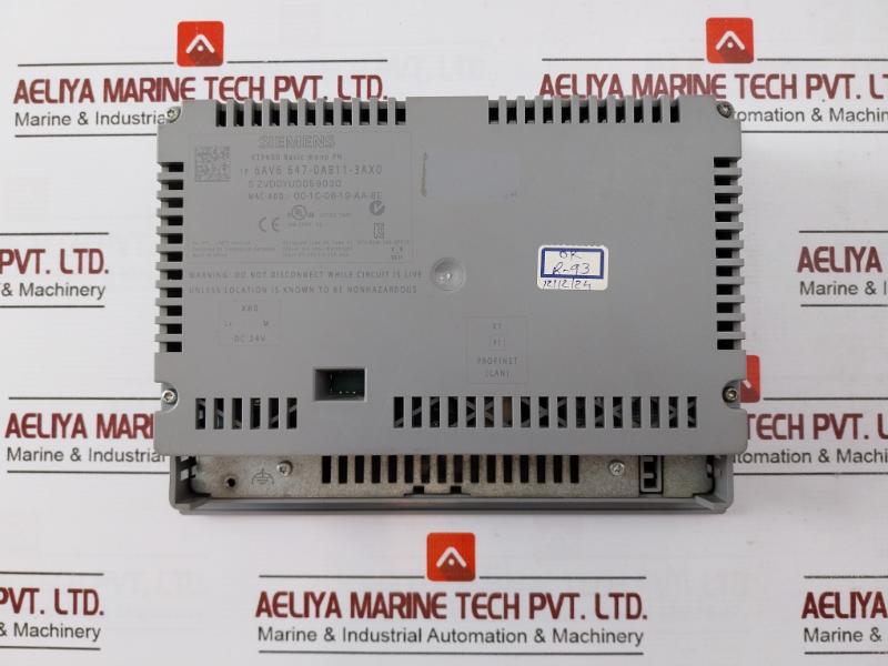 Siemens Simatic Ktp600 Basic Mono Pn Touch Panel Dc 24v 0.35a 00-1c-06-19-aa-8e