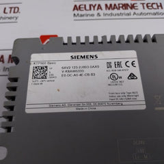 Siemens 6Av21232Jb030Ax0 Simatic Basic Panel Key/Touch Operation