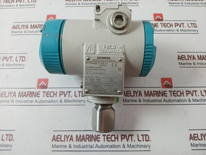 Siemens Sitrans P Ds Iii 7Mf4033-1Db10-2Ac6-zPressure Transmitter 4-20 Ma Ip66