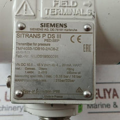 Siemens Sitrans P Ds Iii 7Mf4033-1Db10-2Ac6-zPressure Transmitter 4-20 Ma Ip66