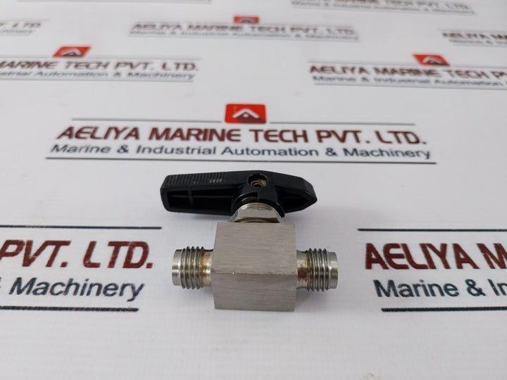 Siemtech 316ss 1/4”Manual Full Port Ball Valve High Pressure Stainless Steel + Knob
