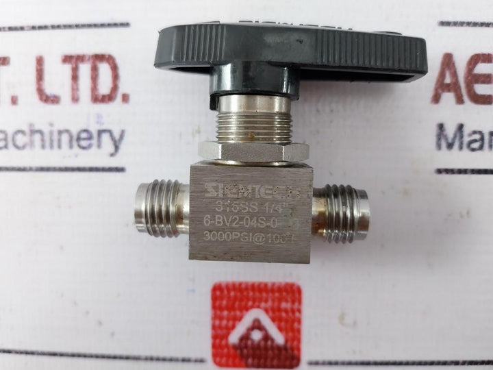 Siemtech 316ss 1/4”Manual Full Port Ball Valve High Pressure Stainless Steel + Knob