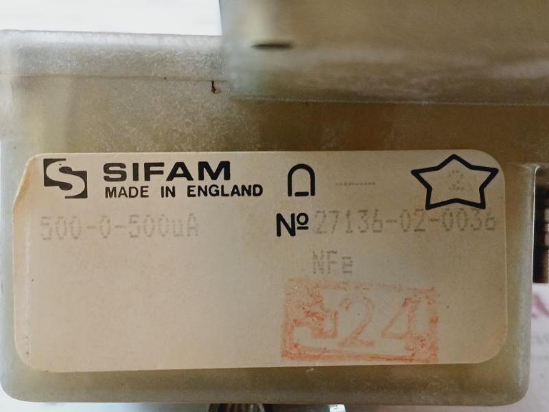 Sifam 500-0-500ua Pitch Meter 27136-02-0036 Indicator-p1