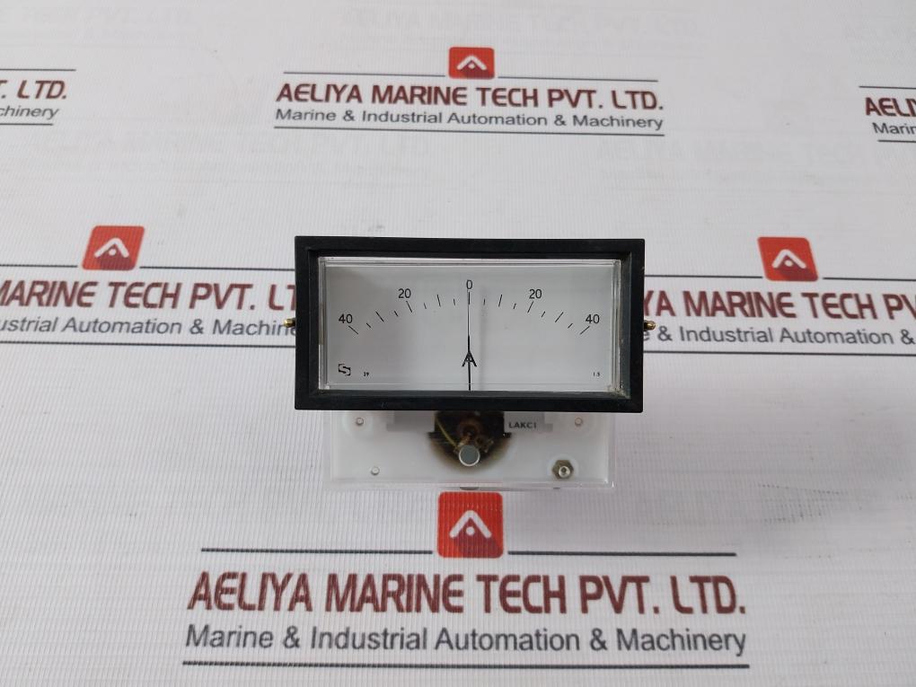 Sifam Analog Ammeter 40-0-40 A, 75-0-75Mv, 5-0-5Ma Nom