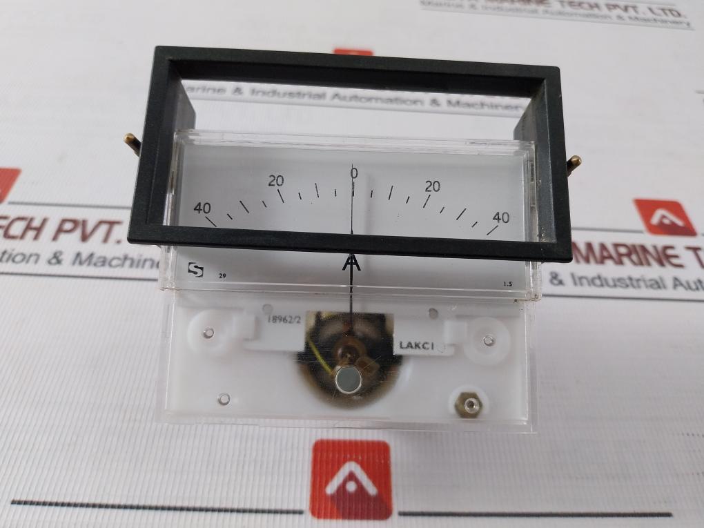 Sifam Analog Ammeter 40-0-40 A, 75-0-75Mv, 5-0-5Ma Nom