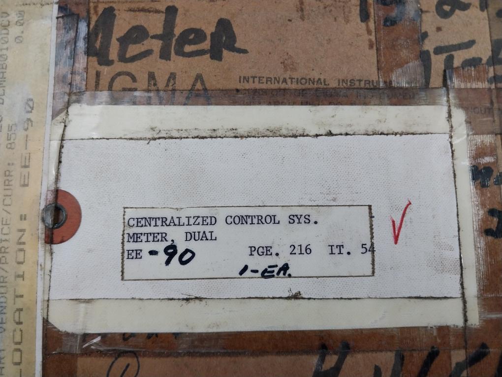 Sigma 1251Vb Dual Panel Meter 82-8143-000, 82-8138-000, 52-8887-000