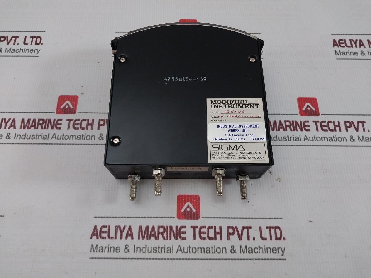 Sigma 1251Vb Panel Meter 92-8162-000, 82-8138-000, 62-8872-000, 52-8887-000
