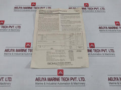 Sigma 1251Vb Panel Meter 92-8162-000, 82-8138-000, 62-8872-000, 52-8887-000