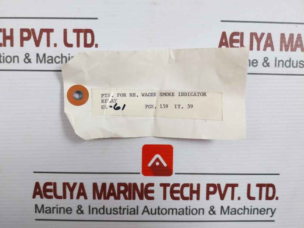 Sigma 41Ro6Z 5 Gc-bsl Smoke Indicator Relay